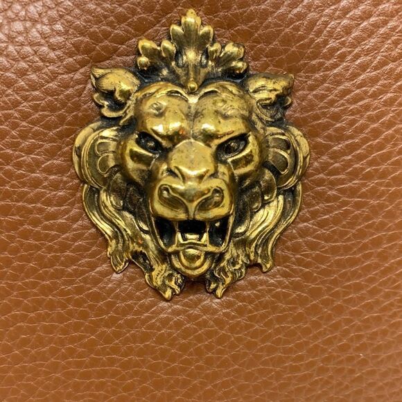 ELA STONE Paris Grained Cognac Leather Clutch - Picture 5 of 11